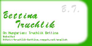 bettina truchlik business card